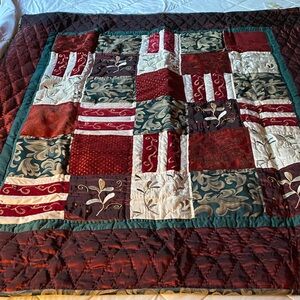 NWT Coldwater Creek Multicolor Patchwork Quilt